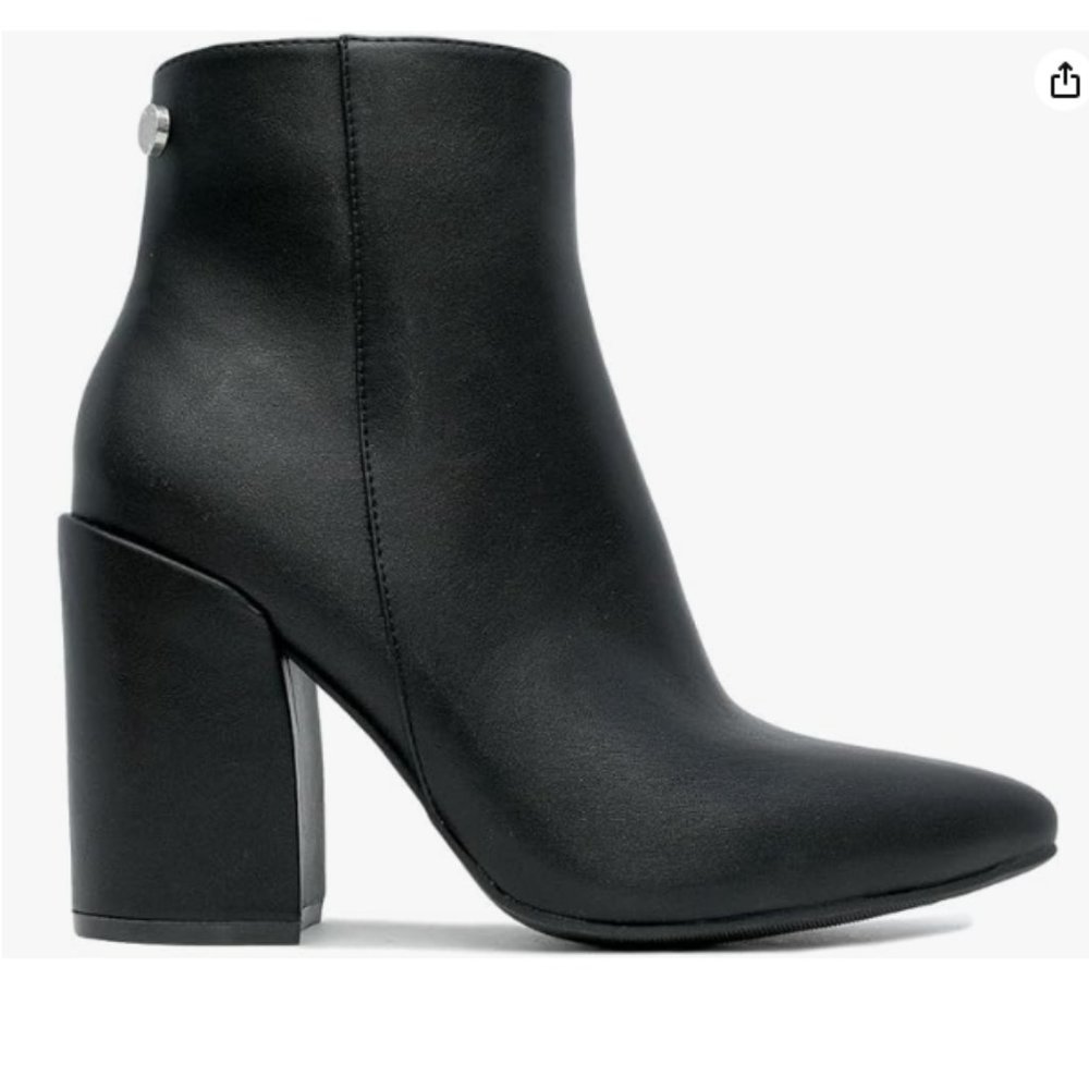 NAUTICA Yeva Black Block Heel Ankle Bootie with Pointed Toe Size 7